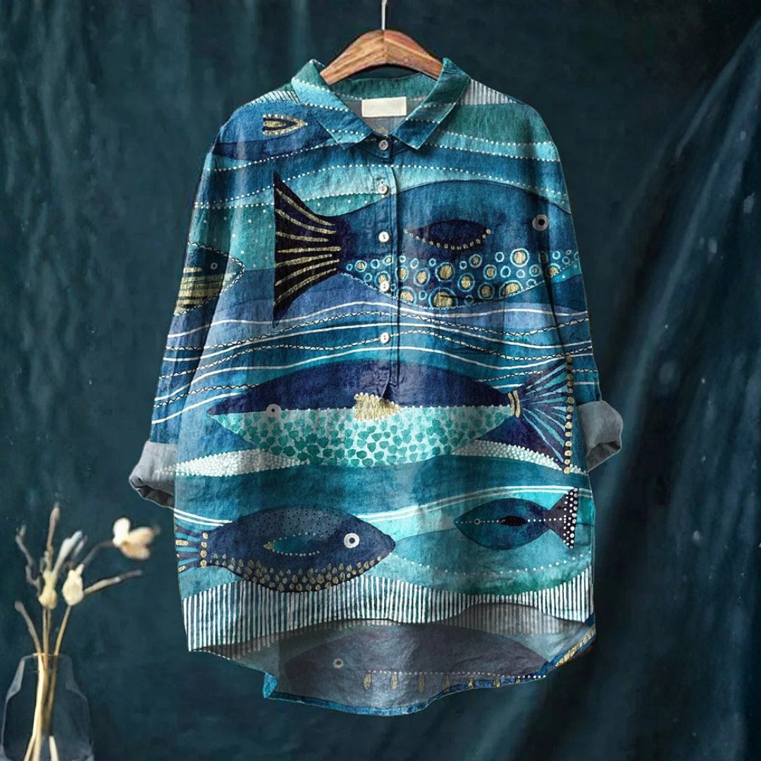 Jax™ - Chemise artistique océan