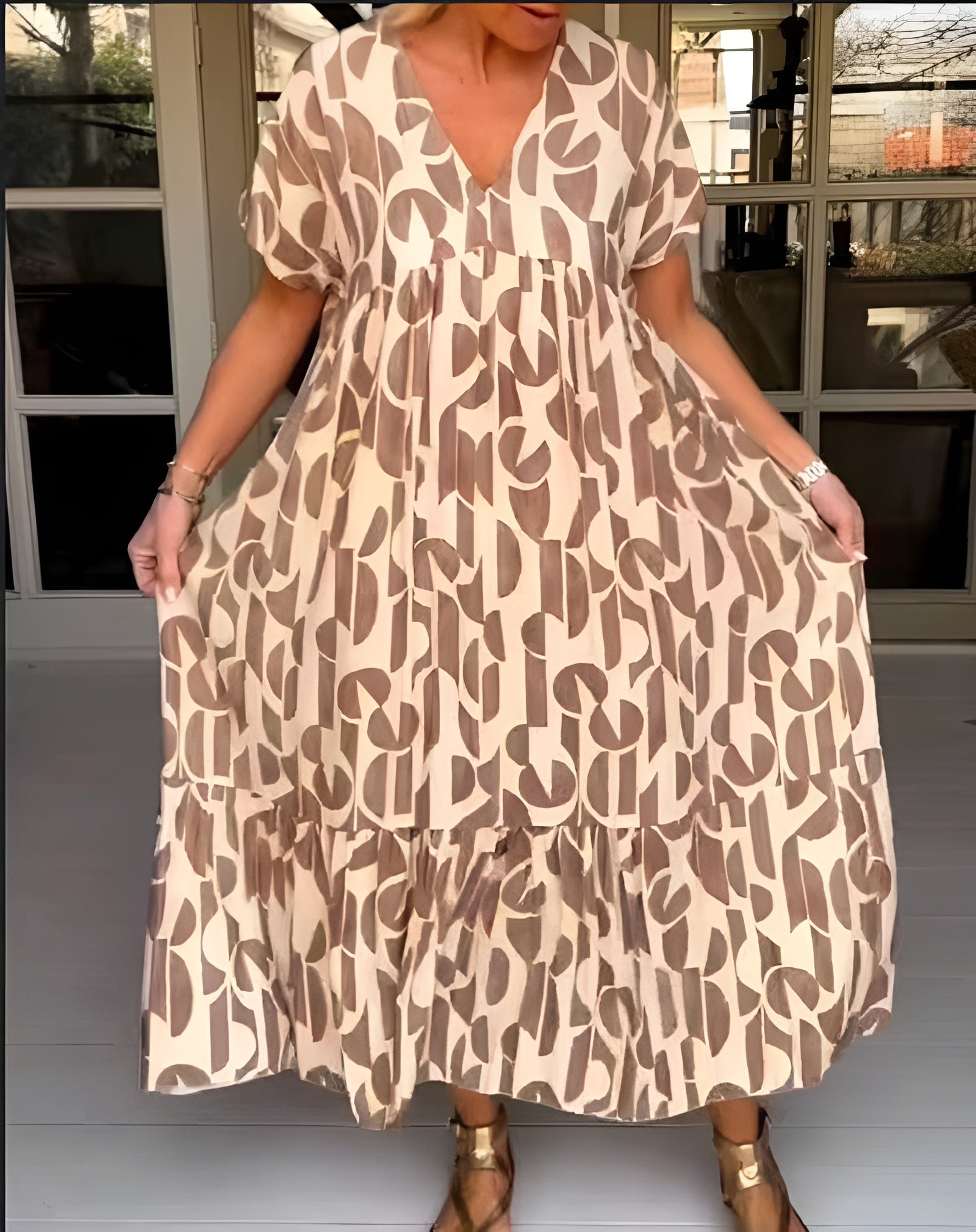 Colette | Robe fluide à col V