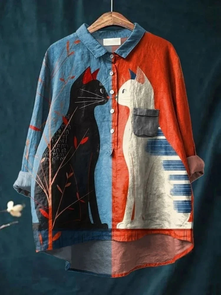 Uluru™ - Chemise Artistique Chat
