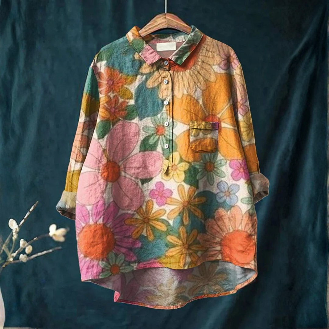Layla™ - Chemise artistique à motif floral