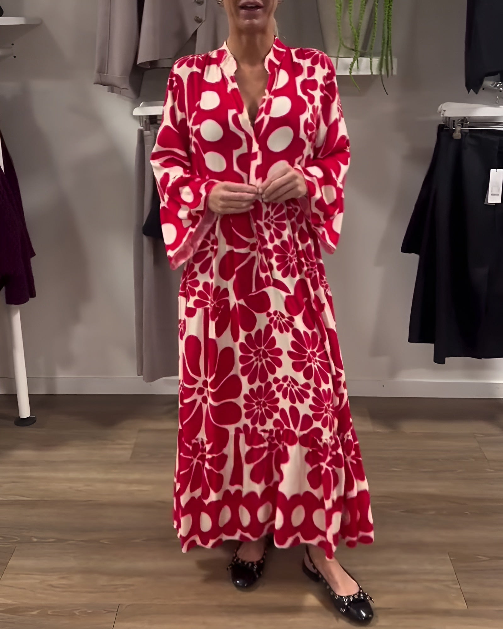 Marielle | Robe Maxi Imprimée Élégante